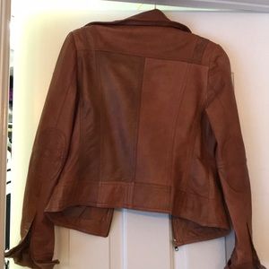 Gorgeous 100% real leather bomber jacket